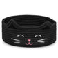 ZLG Black Cat Storage Bin, Shallow Basket for Table Organization, Bathroom Towel Basket, 9.8 x 4 Inches