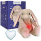 Dearbaby Baby Soother Cry Activated Sensor Toys,Heartbeat Bunny for Babies,Plush Stuffed Animal for Newborn Infants,Baby Toy Vib