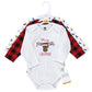 Hudson Baby Unisex Cotton Long-Sleeve Bodysuits And Toddler T-Shirt Set, Christmoose, 3-6 Months Us