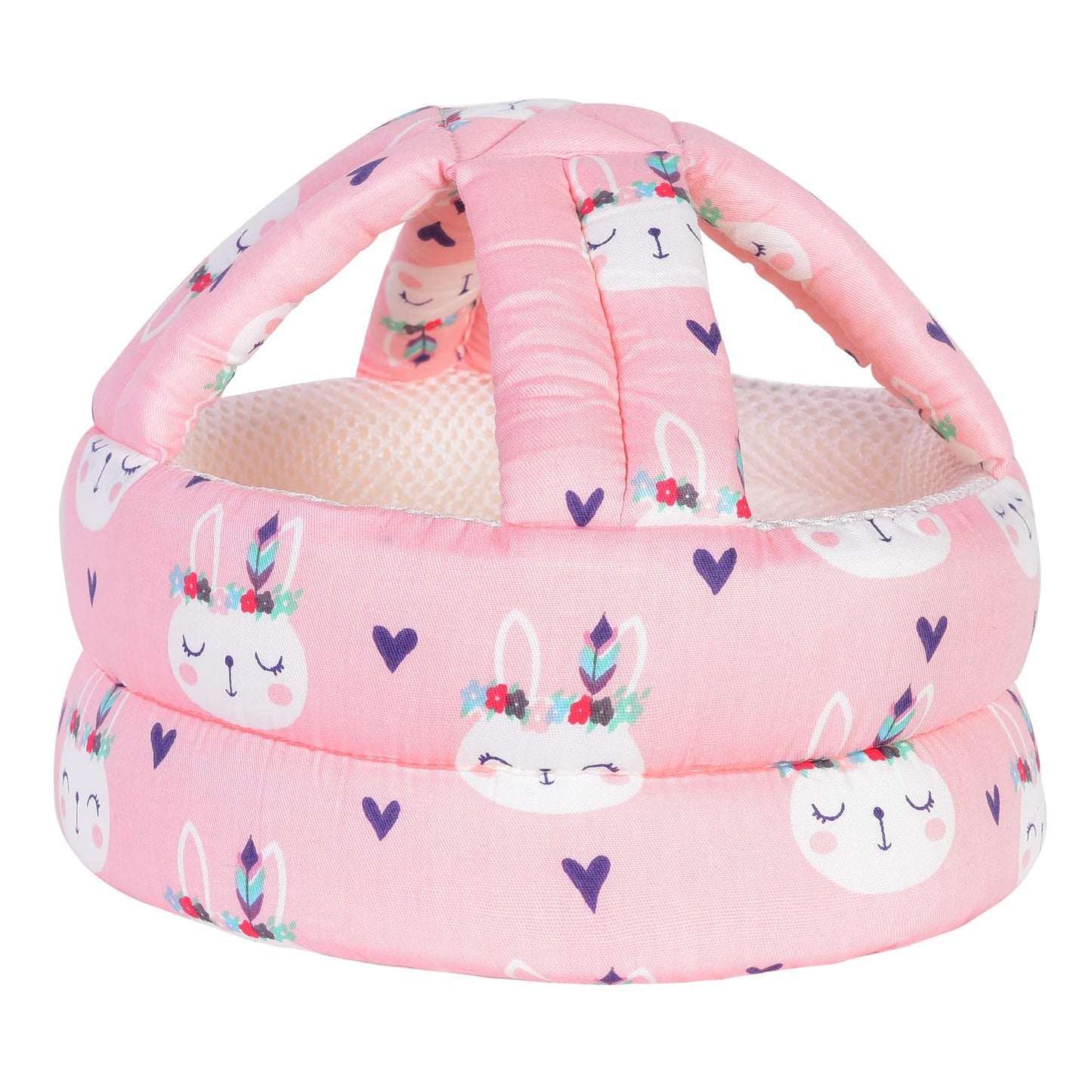 Umtiti Baby Adjustable Helmet, Lightweight And Soft.Great For Baby Learning To Walk And Crawl.Pink Rabbit