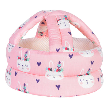 Umtiti Baby Adjustable Helmet, Lightweight And Soft.Great For Baby Learning To Walk And Crawl.Pink Rabbit