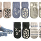 Exegawe Toddler Non Slip Socks, Cute Baby Socks With Grips Crew Socks 5 Pairs(C-5 Mix Colors,M)
