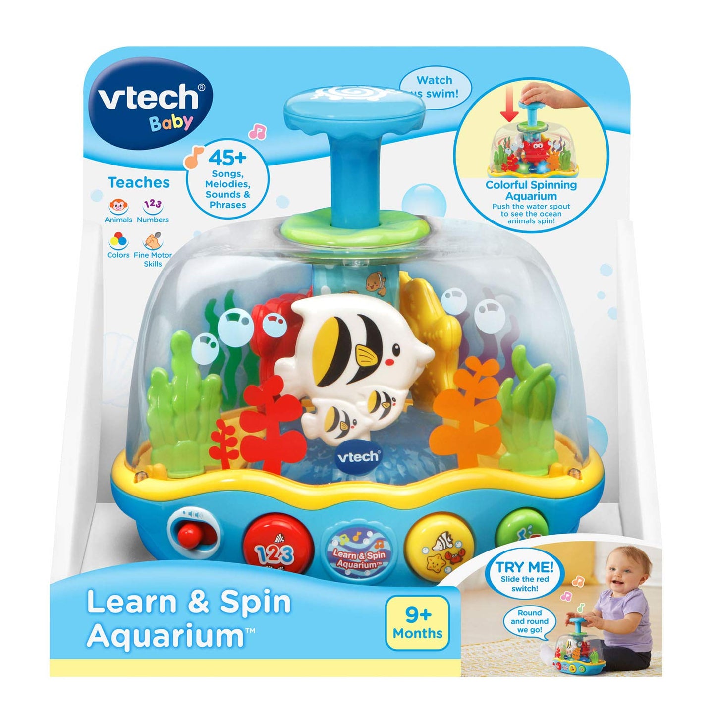 VTech Learn and Spin Aquarium For Fish , Plastic