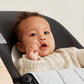 BabyBjrn Bouncer Balance Soft, Woven/Jersey, Dark Gray/Gray | 2-in-1 Adjustable Baby Bouncer Seat and Toddler Chair, Newborn to
