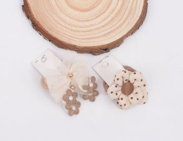 Bianhuan Boutique Hair Ties, 20 Pcs (10Pairs) Hair Accessories With Bows, 1.2 Inch Hair Ties For Baby Girls, Toddler Hair Bows,