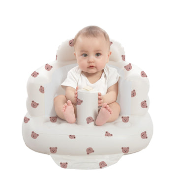 AGITVPS Inflatable Baby Seat for Babies 3-36 Months, Built in Air Pump Baby Chair Sit Me up Floor Seat for Baby, Bumbo Seat for 