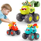 Toys for 1 Year Old Boy, Monster Truck Toys Construction Cars for Toddler 1-3 Crane Truck Dump Excavator Pull Back Car Toddler T