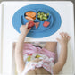 ezpz Mini Mat for 12 Months+ (Sage) - 100% Silicone Placemat + Plate with Suction for Infants + Toddlers - Supports Baby-Led Wea