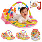 Zivvy Pink Play Gym For Babies 0 To 18 Months | Play Mat With Tummy Time Hanging Toys For Newborn | Floor Mat For Kids Playing |