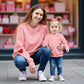 Ritatte Mommy And Me Valentine'S Day Outfit Love Heart Graphic Family Matching Sweatshirt Crewneck Long Sleeve Pullover Top(2Xl,
