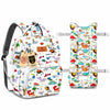 Motherly Diaper Bag Backpack & Stroller Seat Cushion Combo | Waterproof Baby Travel Maternity Bag with Insulated Bottle Pockets 