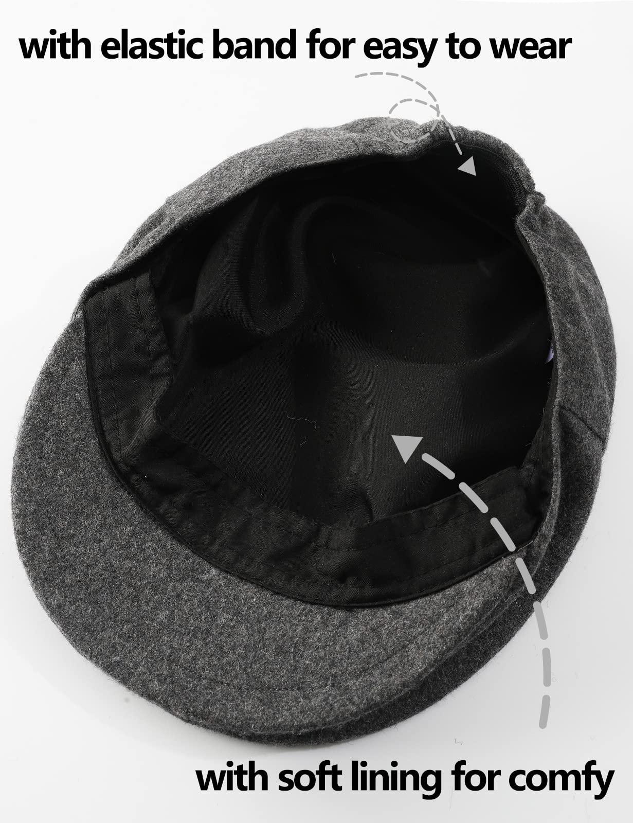 A&J Design Baby Newsboy Cap Toddler Boy Flat Scally Irish Hat Gray 2-3T