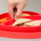 Nuby Silicone Sure Grip Miracle Mat, Fits Most High Chairs, 6 M+, Red
