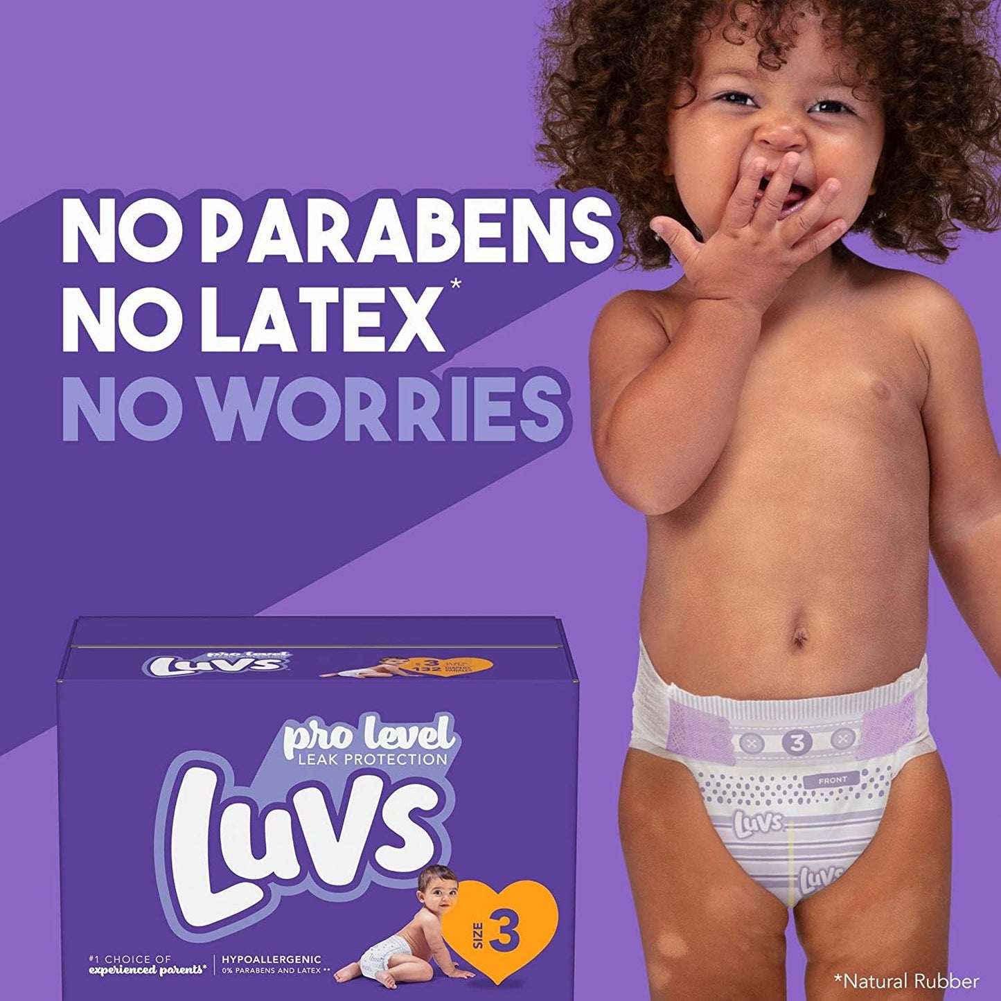 Luvs Triple Leakguards Diapers, Size 3 (168 Count) - Packaging May Vary