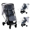 Stroller Rain Cover, Universal Clear Breathable Weather Shield with Waterproof 2-Way Zippers Open, 4 Seasons Protection for Baby