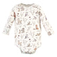 Hudson Baby Unisex Baby Cotton Long-Sleeve Bodysuits, Enchanted Forest Dream, 9-12 Months