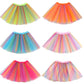 Kilofly Girls Ballet Tutu Kids Birthday Princess Party Favor Dress Skirt Set Of 6 Multicolored