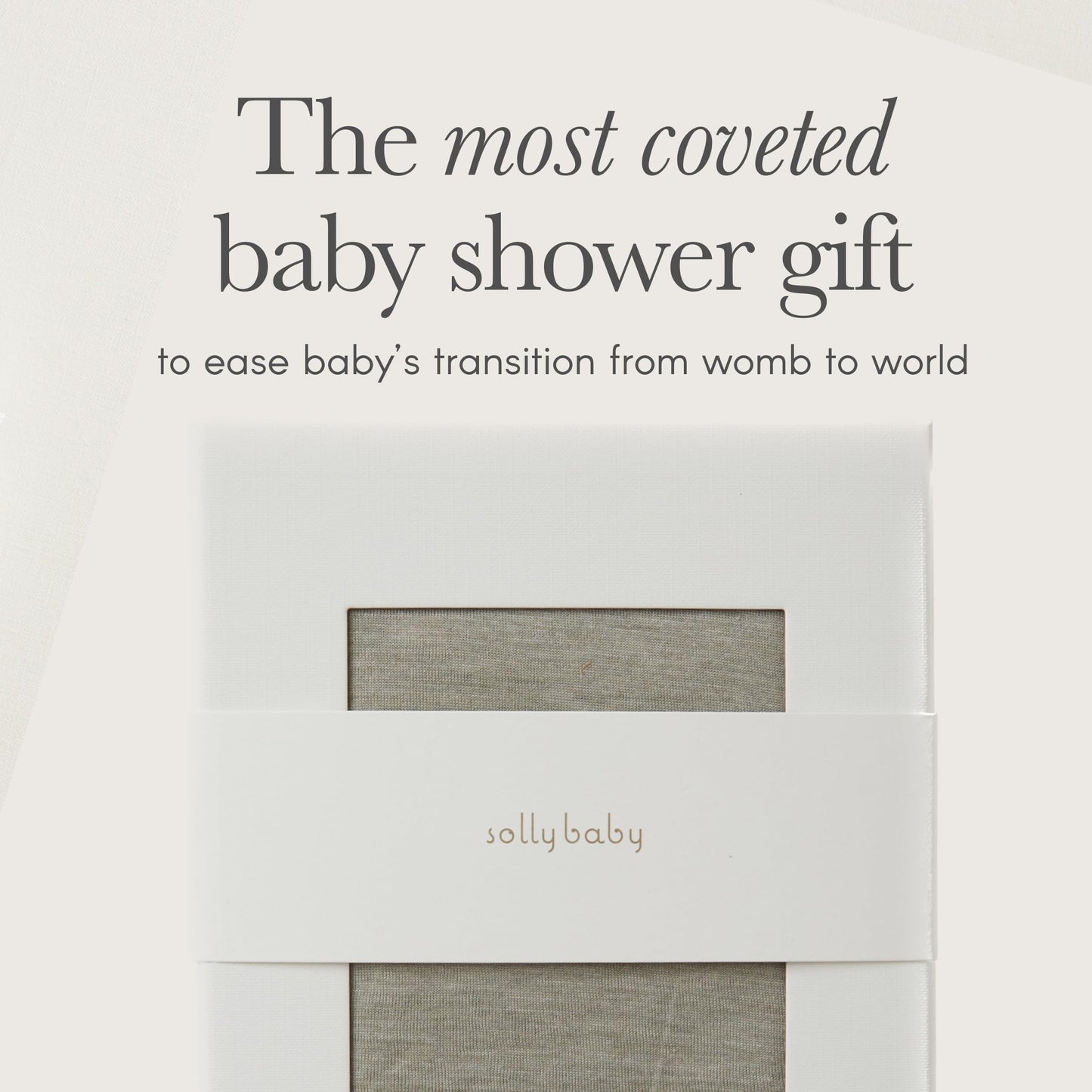 Solly Baby Wrap Carrier - Lightweight Baby Carrier - Newborn Baby Essentials - for Newborn, Infants and Baby 8-25 Lbs. Natural +