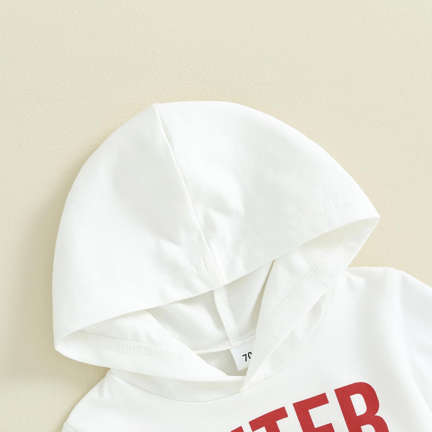 Goocheer Infant Valentine 'S Day Toddler Baby Boy Girl Outfit Long Sleeves Hoodie Top Pants Valentines Day Clothes (White, 6-12