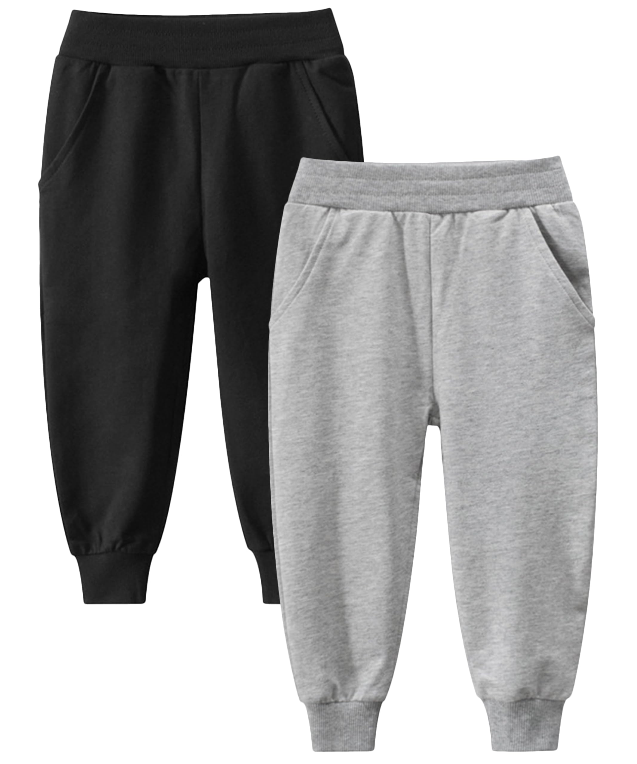 Gfqlong Toddler Baby Boys 2 Pack Cotton Active Jogger Pants,Kids Casua – Cutebab WBBAPB098T8BSN9