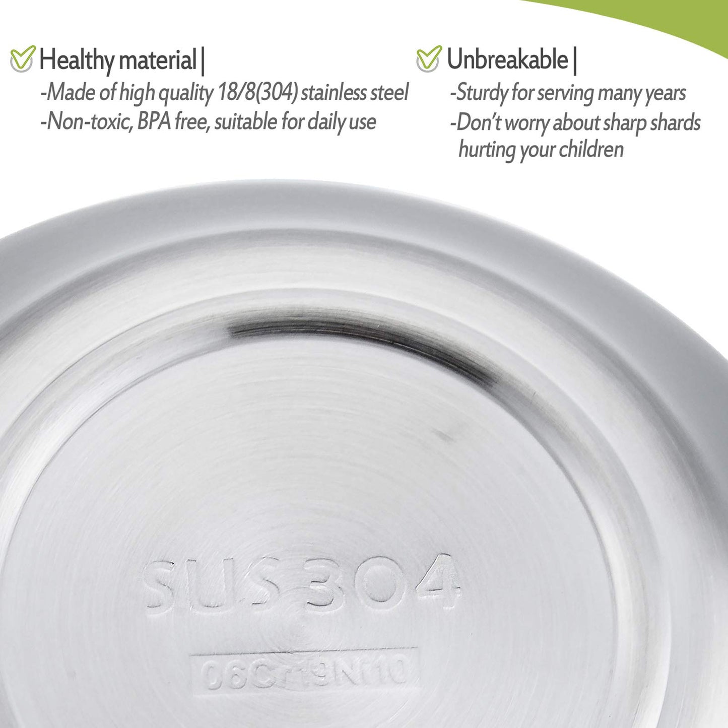 Haware Heavy 18/8(304) Stainless Steel Bowls(Double Walled), 12 Oz Kids Toddlers Feeding/Soup/Snacks Bowls, Unbreakable And Dish