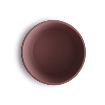 Mushie Silicone Suction Bowl | Bpa-Free Non-Slip Design (Cloudy Mauve)