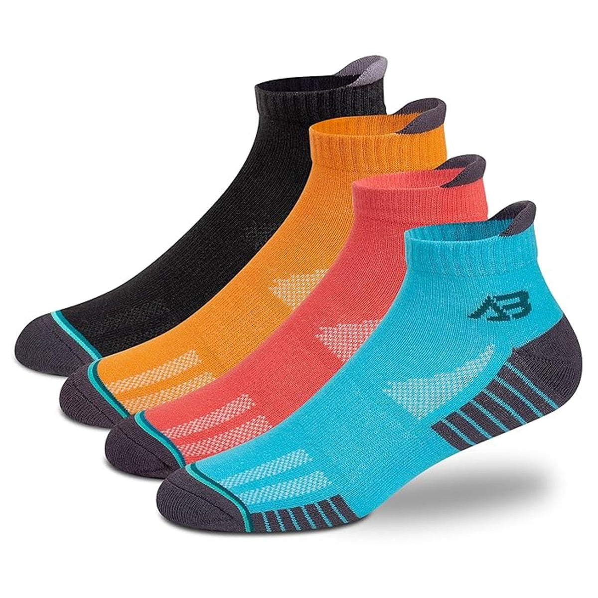 Antonio Benedetto Sports Ankle Length Unisex Socks, Made With Breathable, Anti Odour & Moisture Absorbent Combed Cotton With A E