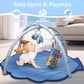 Baby Gym Play Mat For Babies 0-6 Months Infant Tummy Time Mat Activity Gym, Blue Shell Baby Gyms & Playmats Newborn Brain Sensor