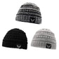 Sarfel Baby Beanies For Boys Baby Hats Winter Knit Baby Boy Hat Toddler Hats 3 Pack Black White & Light Grey & Black