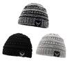 Sarfel Baby Beanies For Boys Baby Hats Winter Knit Baby Boy Hat Toddler Hats 3 Pack Black White & Light Grey & Black
