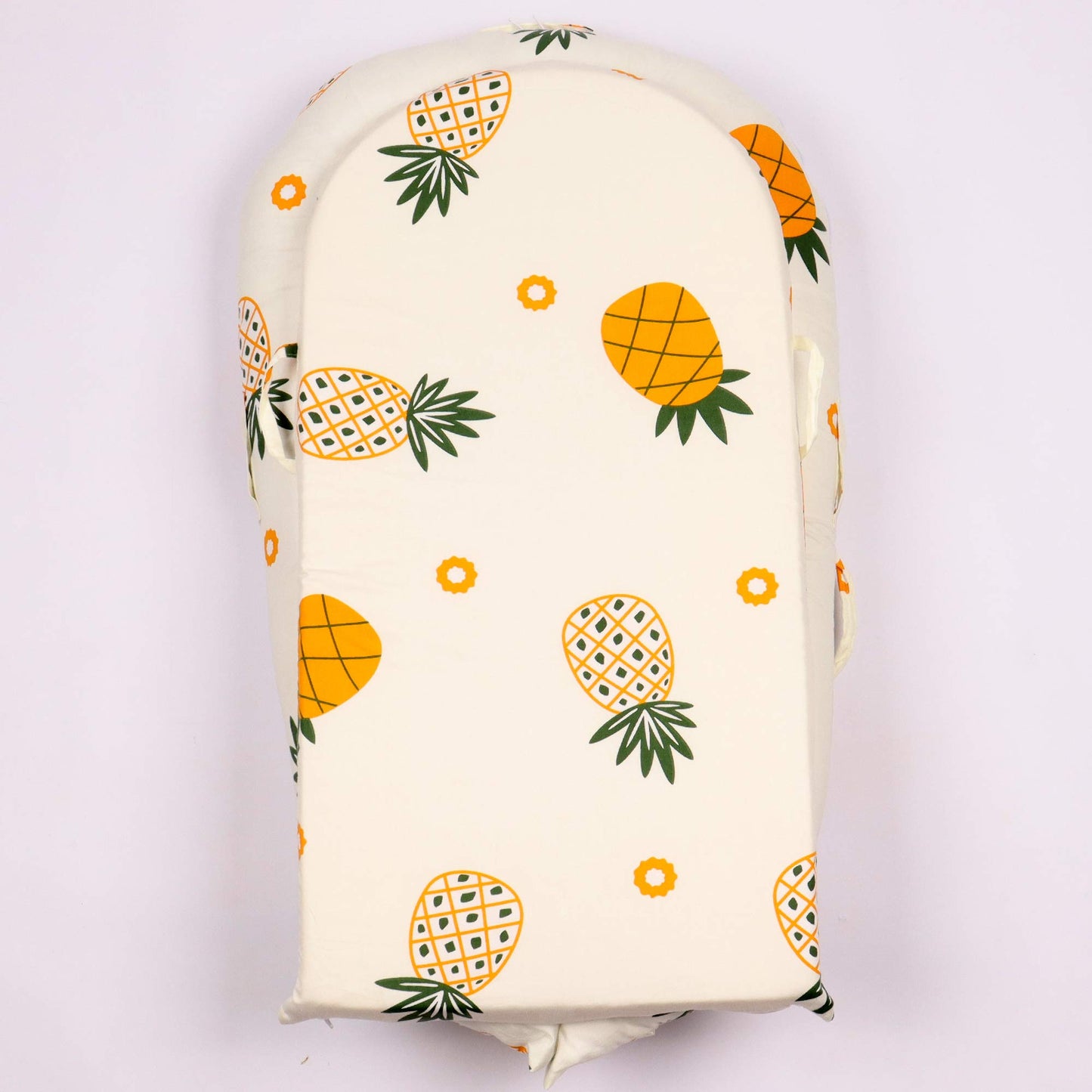 Dockatot Deluxe Lounger Cover - 100% Cotton, Hypoallergenic Replacement - Pineapples