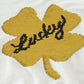 Little Hand Toddler Girls Fleece Sweatshirt Cute Lucky Clover Flip Sequins Shamrock Tops Long Sleeve Kids Ruffle Shirt White Siz
