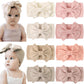 C  LLOT 8 Colors Super Stretchy Soft Knot Baby Girl Headbands with Hair Bows Nylon Head Wrap For Newborn Baby Girls Infants Todd