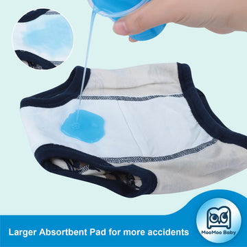 Moomoo Baby Training Underwear 4 Packs Absorbent Toddler Potty Training Pants For Boys And Girls-Cotton Dino 2T-6T (Dino, 5T)