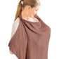 Increase Feeding Covers For Nursing Mom,Nursing Cover For Breastfeeding, Brown Cover For Soft And Breathable Feeding Scarf Feedi