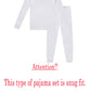 Family Feeling Boys Girls Kids Pajamas Solid Colors 2 Piece Pajama Set Cotton White Size 16