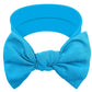 Babygiz Baby Girl Headbands-Infant,Toddler Cotton Handmade Hairbands With Bows Child Hair Accessories (Blue)