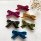 Velvet Bows For Baby Girls, 20Pcs Boutique Tiny Baby Hair Clips, Fully Lined Hair Barrettes Alligators For Infants Toddlers Fine