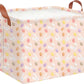 CLOCOR Rectangular Easter Bunny Basket - Easter Egg Storage Bin, Gift Basket, Toy Organizer & Room Decor