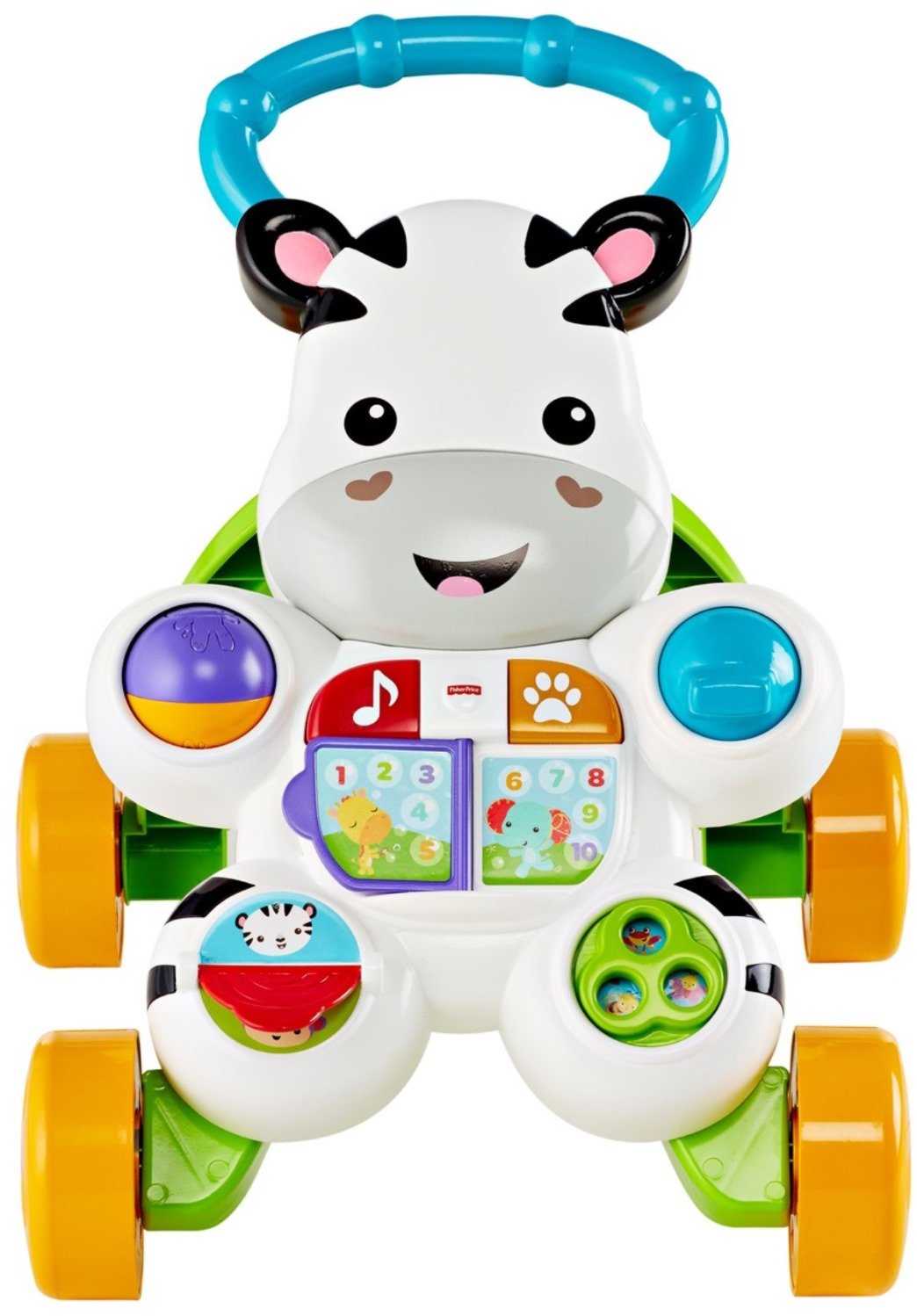 Fisher-Price Baby to Toddler Learning Toy, Learn with Me Zebra Walker with Music Lights and Activities for Ages 6+ Months