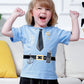 Cosland Toddler Halloween Shirt Baby Boys Police T-Shirt 2T
