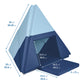 Ecr4Kids Softzone Camp, Canoe And Tumble Too, Folding Playmat, Earthtone