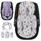 Infant Car Seat Insert, Body Support for Baby Newborn Infant Toddler with Extra Headrest, Shoulder Pads Set, Soft, Plush Fabric,