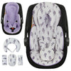 Infant Car Seat Insert, Body Support for Baby Newborn Infant Toddler with Extra Headrest, Shoulder Pads Set, Soft, Plush Fabric,
