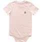 Carhartt Baby Short-Sleeve Pocket Bodysuit, Potpourri Light Pink, 3M