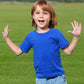 Cosland Toddler Baby Plain Short Sleeves 100% Cotton Tee, Blue, 2T