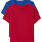 The Childrens Place Baby Boys And Toddler Short Sleeve Basic Layering T-Shirt Shirt, Bluered 2 Pack, 2T Us