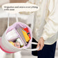 Luxury Little Diaper Caddy Organizer, Large Cotton Rope Nursery Basket, Changing Table Organizer For Baby Diaper Storage, Portab