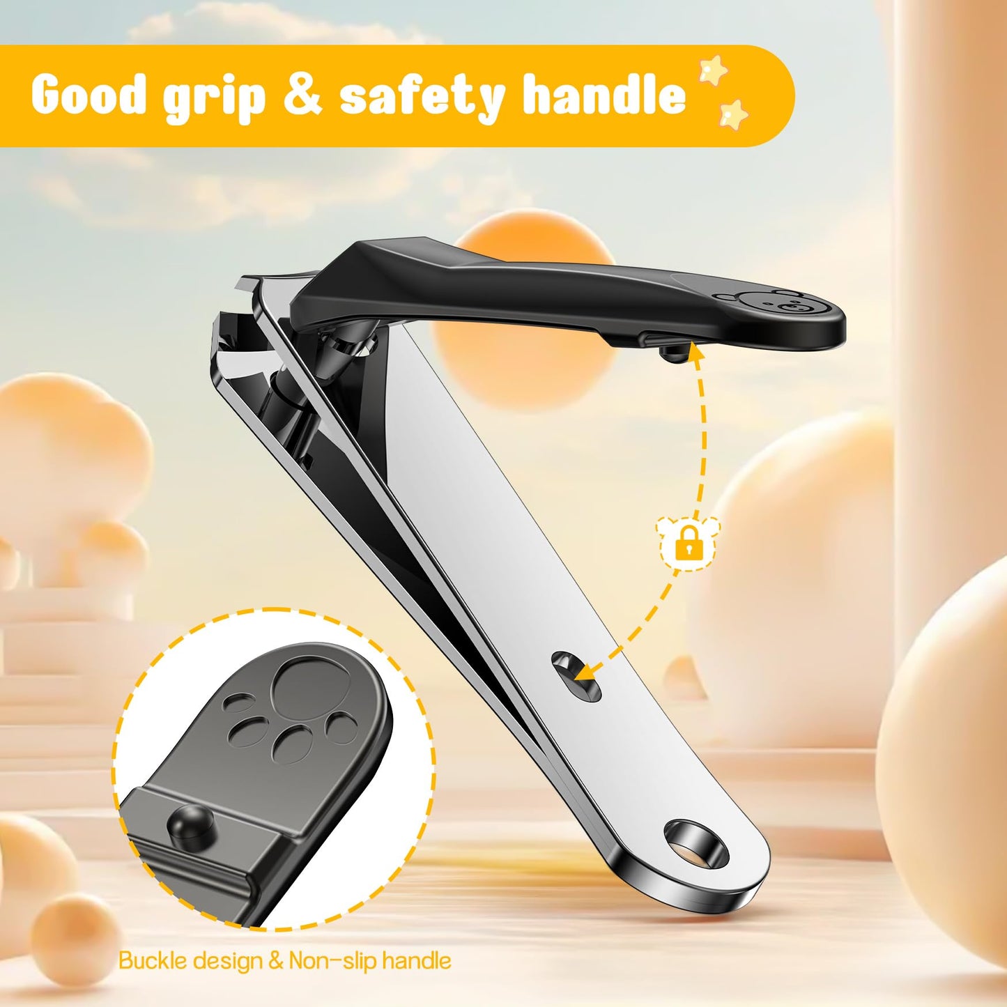 Fvion Baby Nail Clippers - Stainless Steel Kids Nail Clippers Trimmer, Small Jaw Children Fingernail Clippers For Toddler, Infan