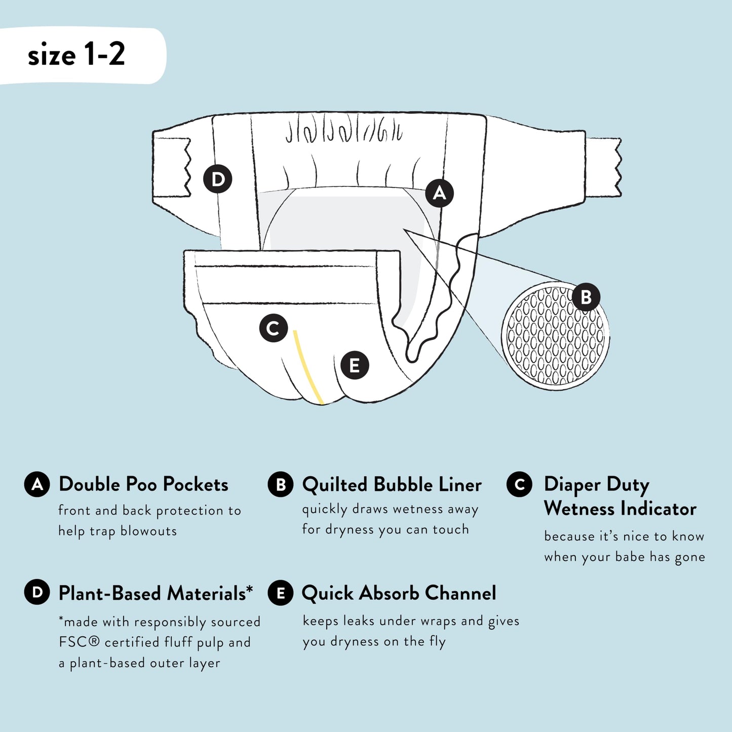 The Honest Company Clean Conscious Diapers | Plant-Based, Sustainable | Pandas + Barnyard Babies | Club Box, Size 2 (12-18 Lbs),